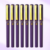 Purple Neutral Pen + Purple Ink Refill Large capacity 1.0mm School and office hard pen calligraphy pen Back to school season 1