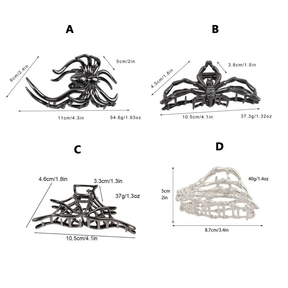 Headdress Spider Metal Claw Clip Gold Silver Large Hair Clip Hair Accessories Barrette Girls