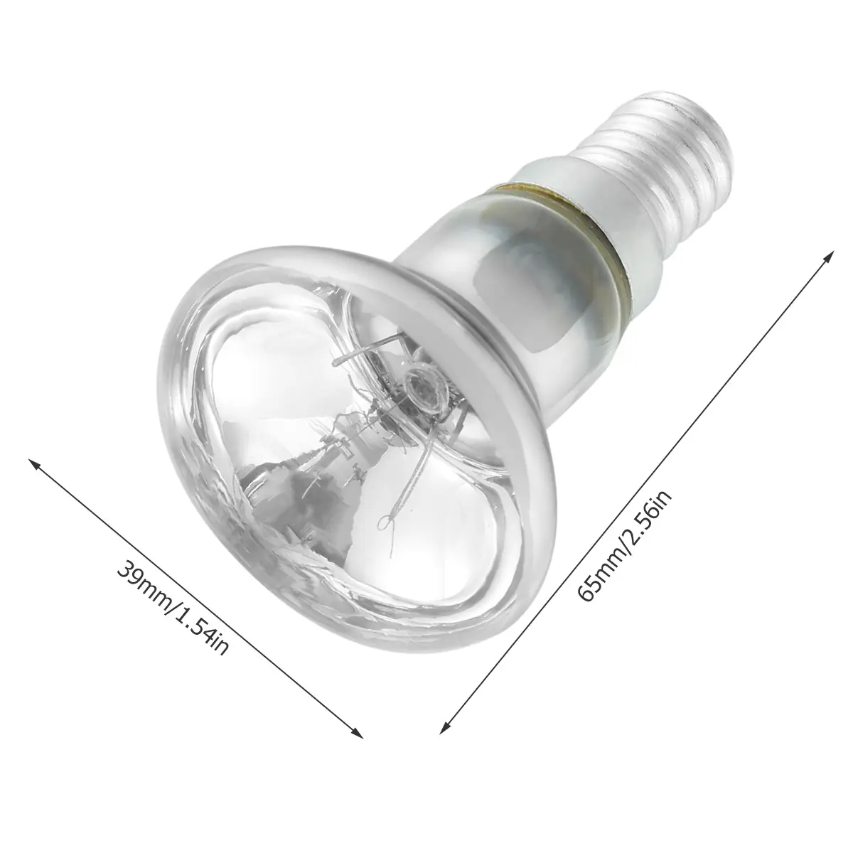 Bonlux 25W R39 Glühbirne E14 Lava Birne Lavalampe Glühbirne Reflektorlampe Dimmbar Warmweiß 2400K-2600K,Schraube Lavalampen Strahler 240V Kleine Edison Schraube SES 360° Abstrahlwinkel (4er Stück