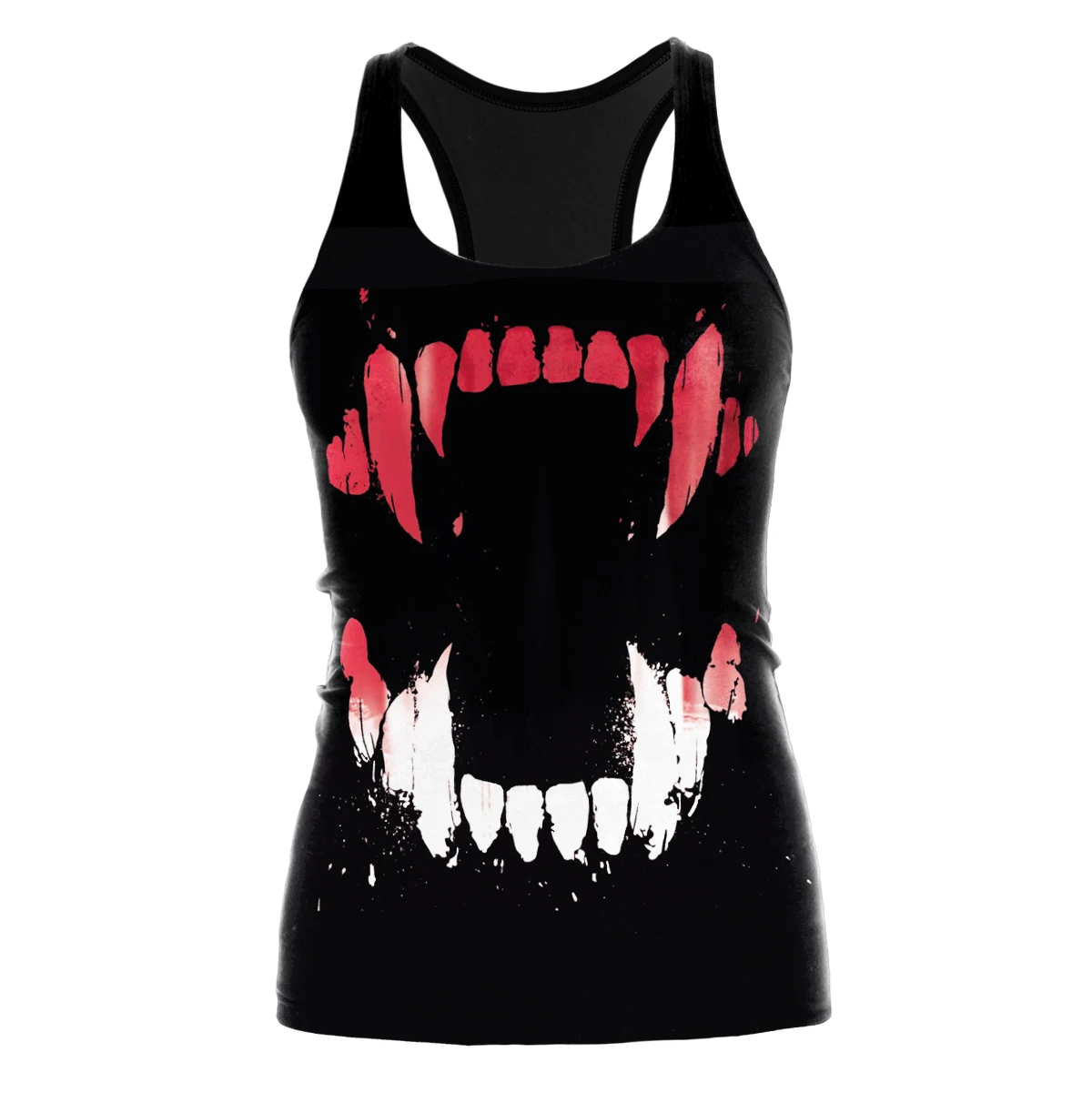 Nadanbao schwarz Sommer T-Shirt digital bedruckte Weste sternen klare dunkle Loch Muster Tops für Frauen sexy rücken freie Workout Camis – Detail 5