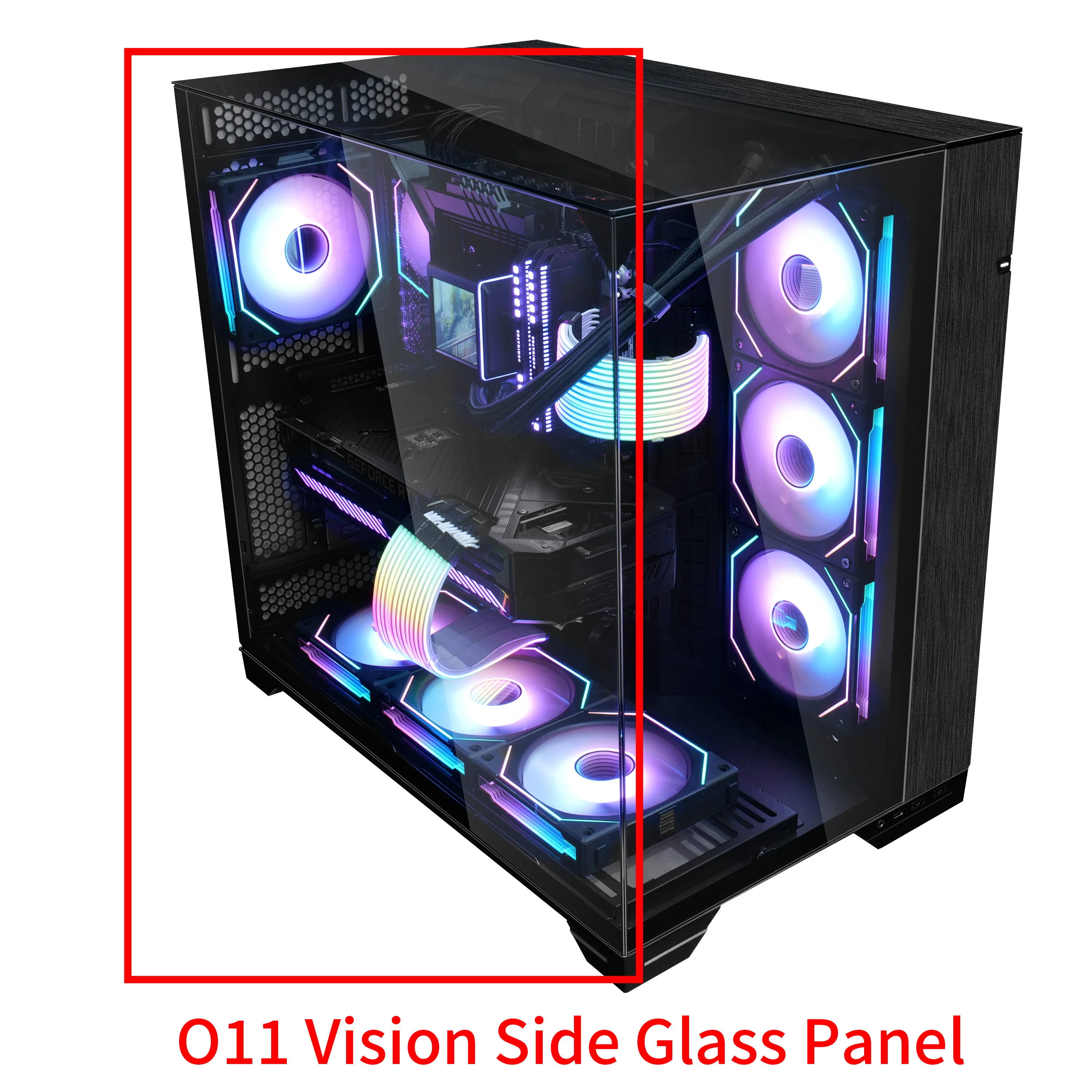 Lian-Li O11 Vision Side Glass Panel(Black)