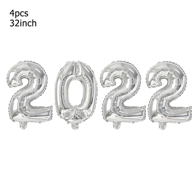 1-15pcs Graduation Balloons Gold Silver Black Latex Balloon Confetti Ballons 2022 Congratulation Grad Party Decoration Supplies 32inch-2022-silver