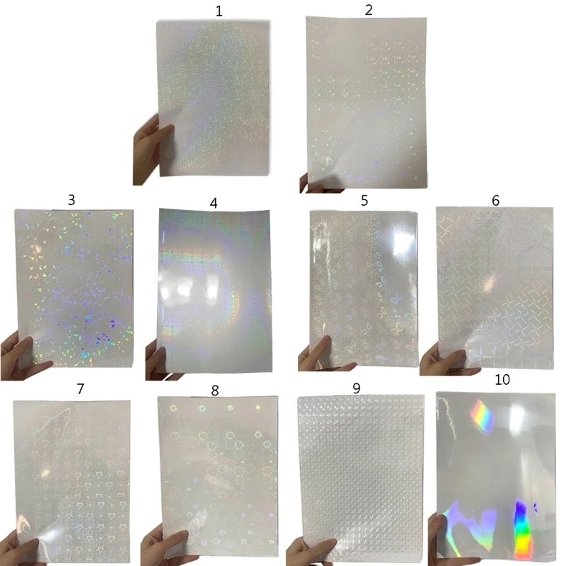 

8.27x11.69Inches for Butterfly Glass Heart Cold Laminated Film