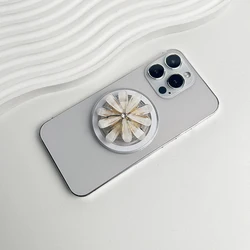 MagSafe Compatible Transparent Flower Design Expanding Ring Stand (WIth magnet)