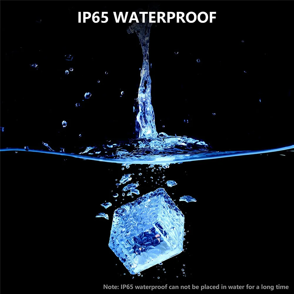 Description Picture 6 of itemSolar Outdoor Light Landscape Path Ground Brick Sunlight Waterproof Garden Courtyard Pathway Christmas Ice Rock Cube Solar Lamp