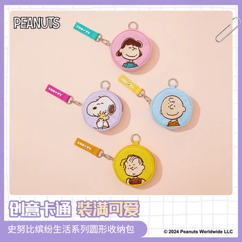 Borsa portamonete Snoopy Lucy Charlie Portafoglio creativo Custodie Kawaii Pochette portamonete carino