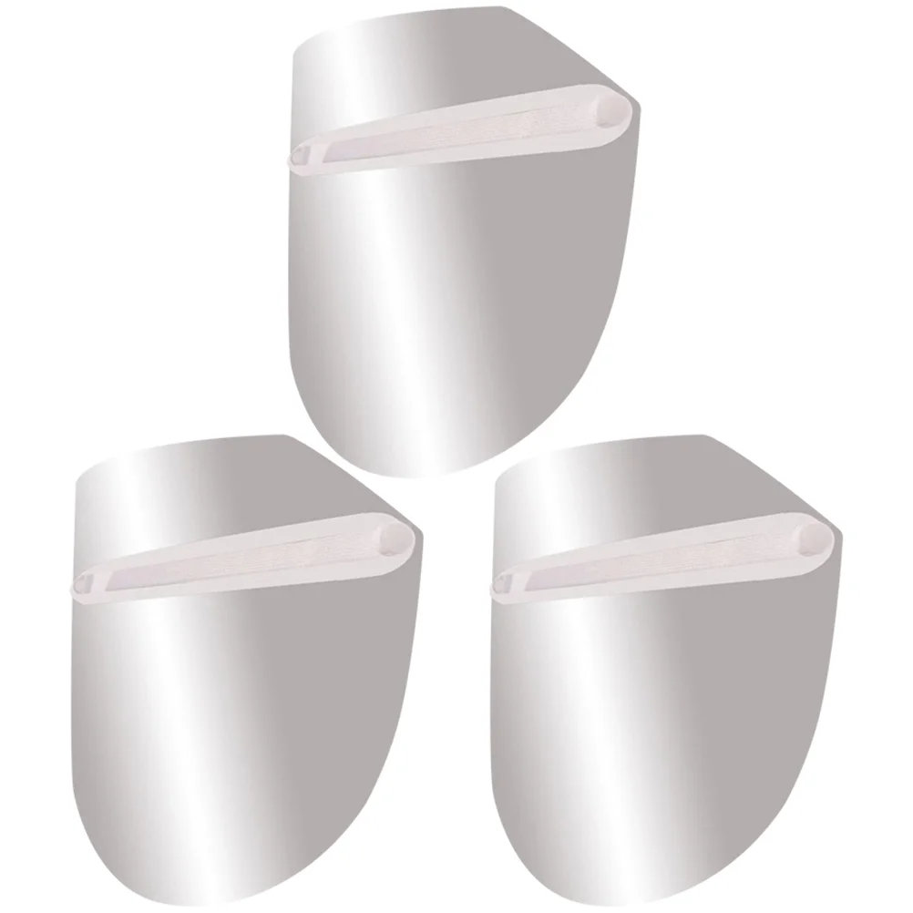 

3 Pcs Clear Face Mask Protective Cooking Protector Facial Oil Guard White Child