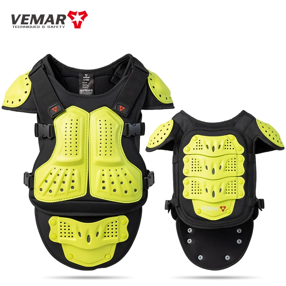 Motorcycle Kids Chest Back Protector Moto Body Armor Guard Racing Body Protector Children Armor Jacket Motocross Protective Gear