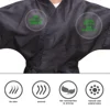 Barber Cape Hairdressing Waterproof V-neck Gown Barber Shop Haircutting Long Sleeve Apron 2