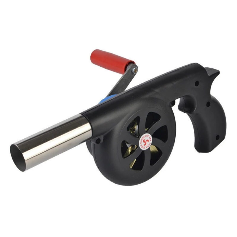 

Manual Air Blower Hand Crank BBQ Fan Outdoor Camping Grills Accessories Tools