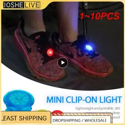 Mini lampe de sécurité LED Shoous Shoes pour l'extérieur, clip de chaussure, lumière de nuit, multifonctionnel, 1 à 10 pièces