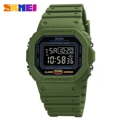 SKMEI Outdoor Military Digital Men's Retro Sport Waterproof Wristwatch (Green Black)