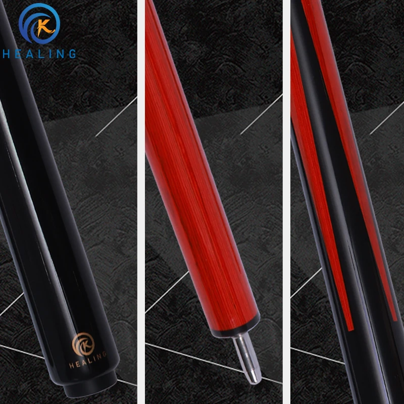 OKHEALING Black Technology Break Cue Carbon Fiber Shaft Hi-Tech Wood Butt 12.9mm Tip 1474mm/58in 19~20oz Uniloc Billiard Cue