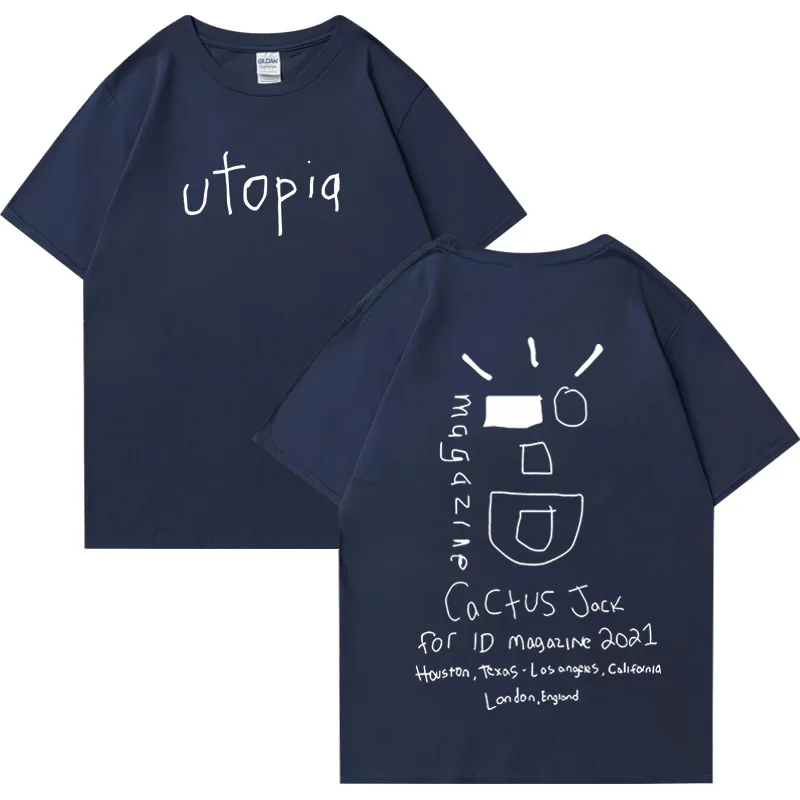 Cactus Jack Utopia NYC 半袖Tシャツ〇関送無料〇 Cactus Jack Wink Utopia 2023 Fashion T shirt Men Women Hot