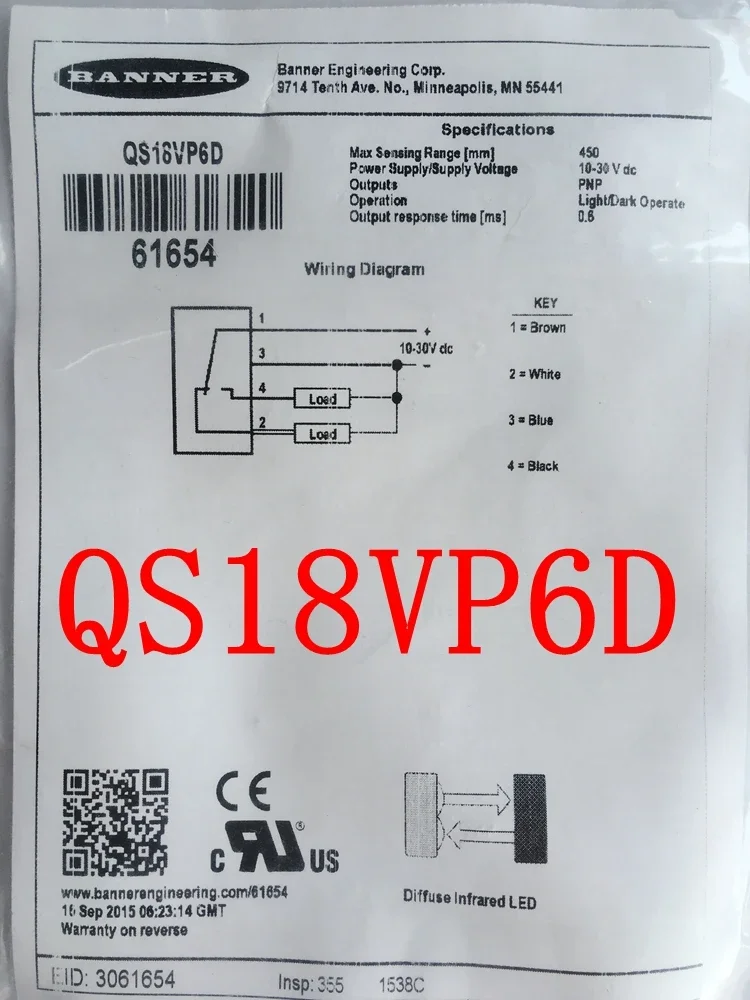

QS18VP6D 100% new and original