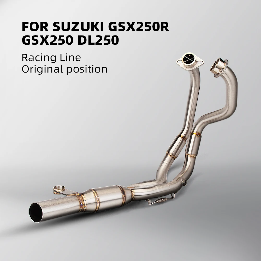 

Motorcycle exhaust pipe GSX250R stainless steel front section GSX250R-A modified carbon fiber rear section