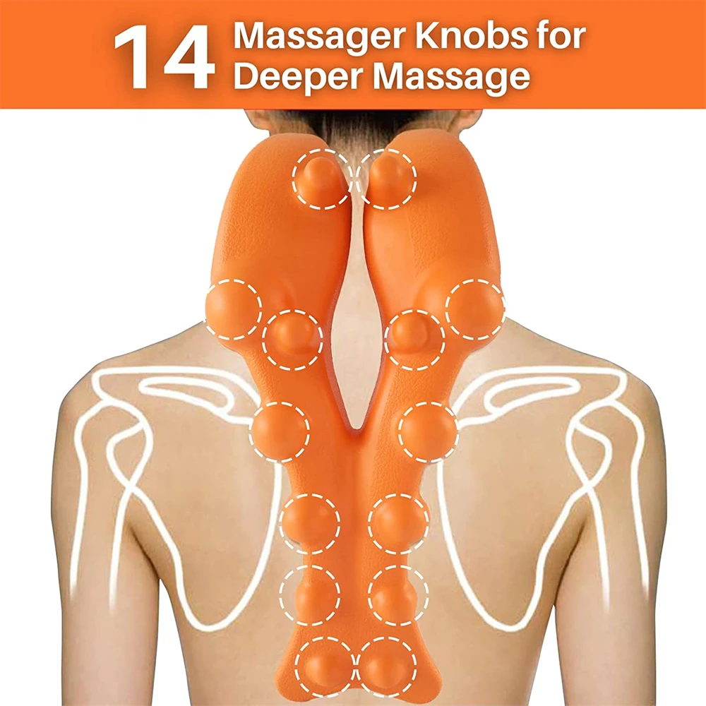 Deep Tissue Neck Massager - Fast Neck Pain Relief, Unique Muscle Stripping  Action, Unique Design Targets Small Neck Muscles. Ideal for Occipital