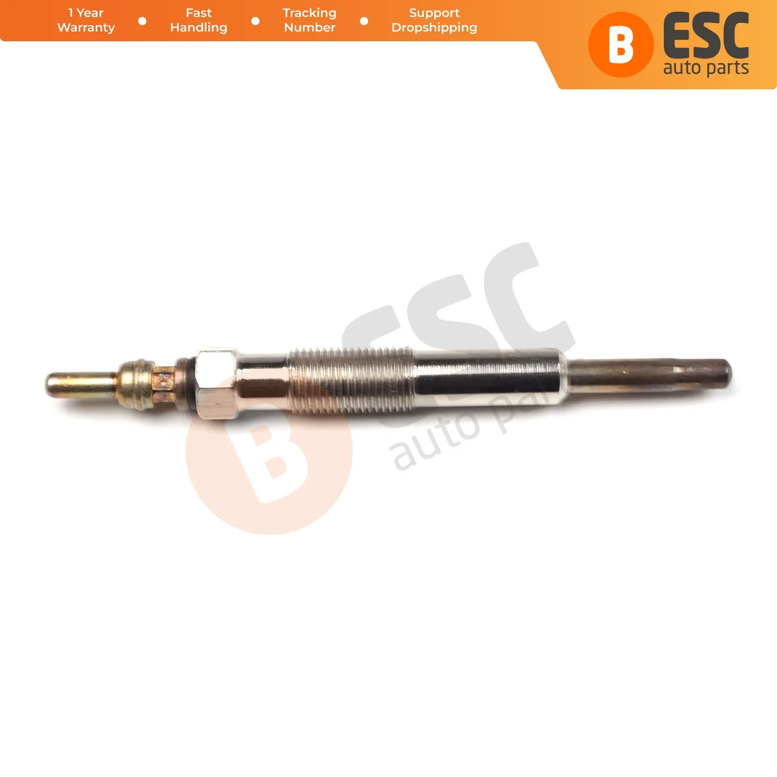 

ESC Auto Parts EGP25 1 Piece Heater Glow Plugs 7700111940, GN019, 0100226375 for Renault Dacia Daewoo 1.9 D Ship From Turkey