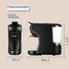 220V 1450W 0.6L19bar Italian Capsule Coffee Maker Multi-function Portable Office Commercial Small Household American Coffee Pot 4