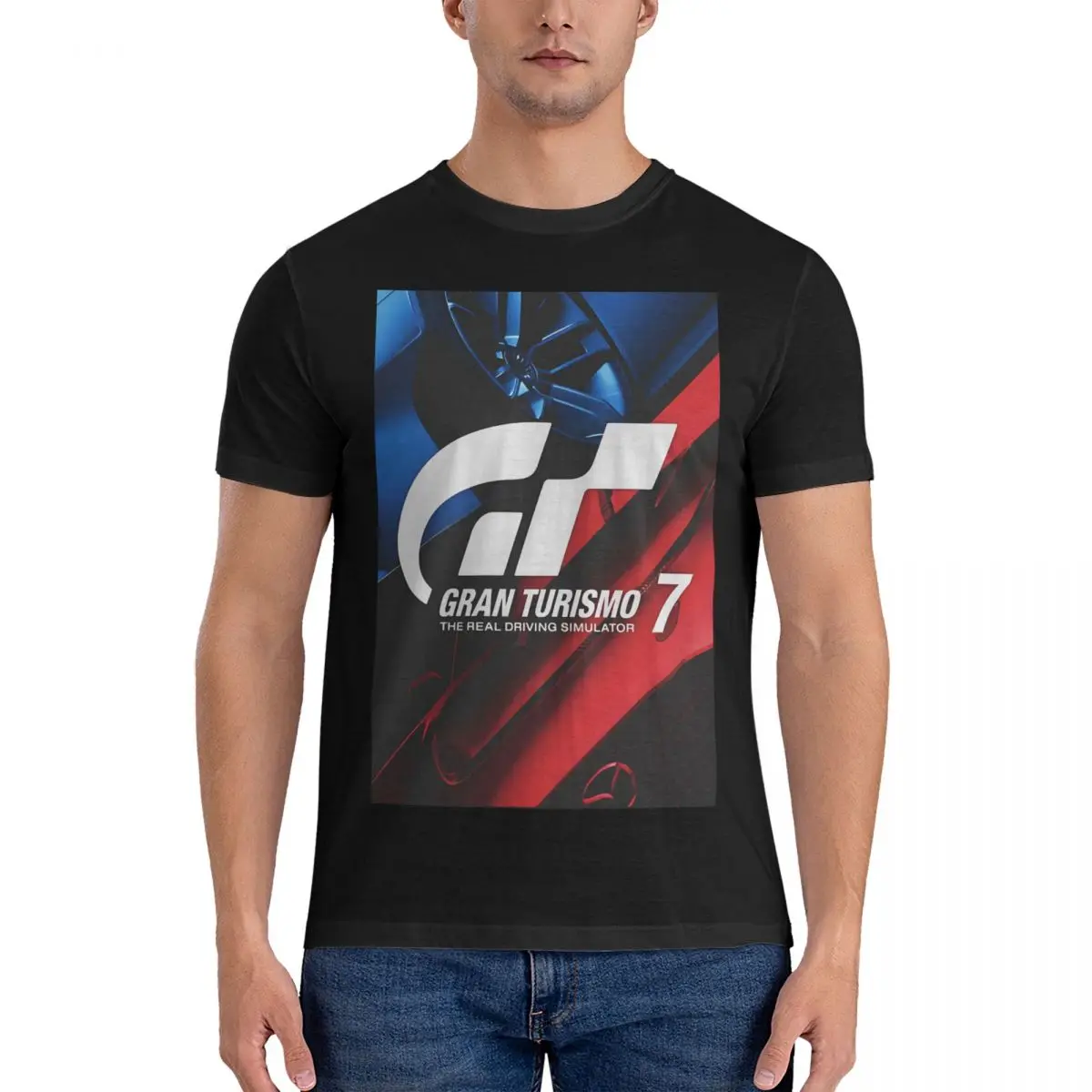 Gran Turismo 7 _ 2 Magliette Da Uomo Gran Turismo Divertente Maglietta Manica Corta Girocollo T-Shirt 100% Cotone Abbigliamento Per Adulti