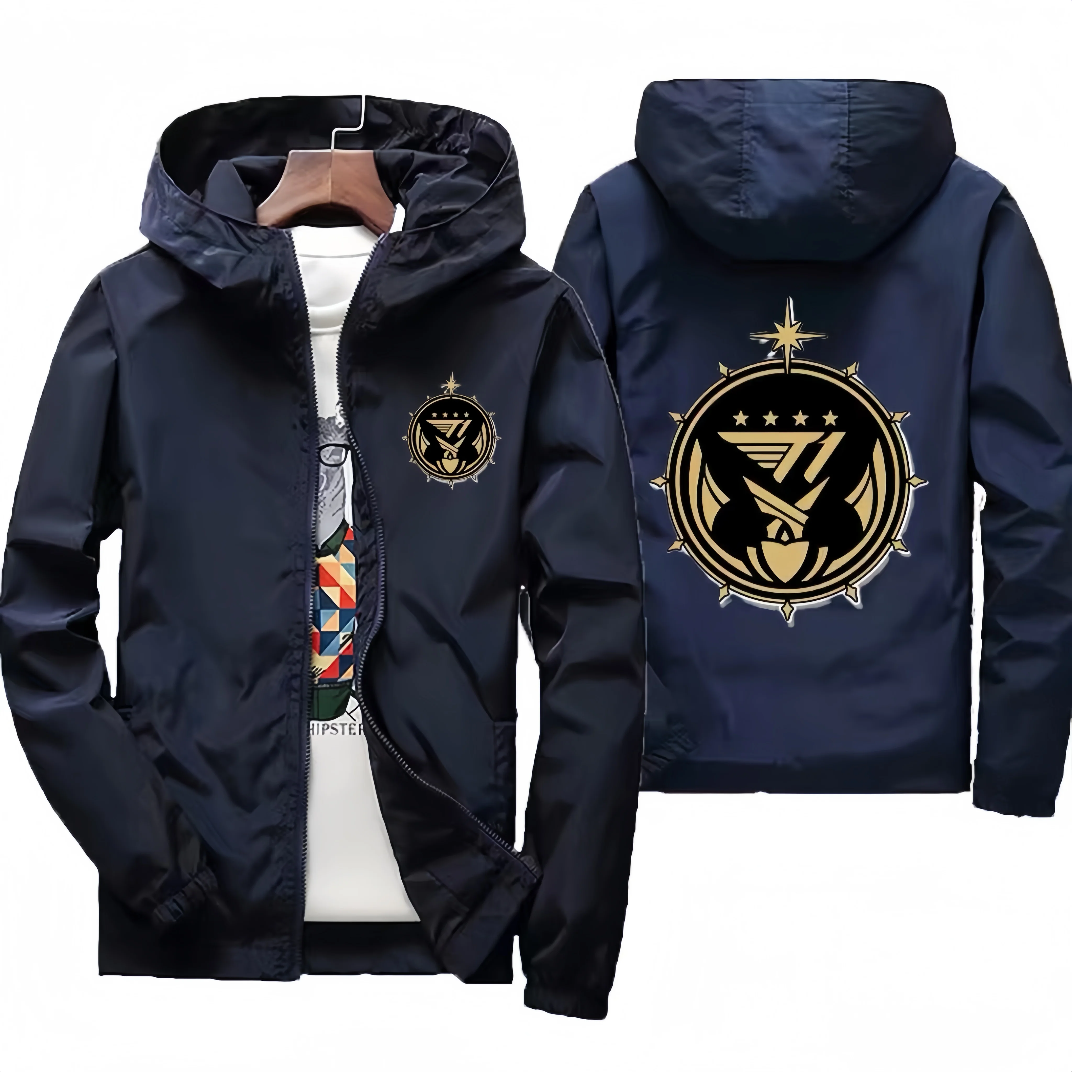 Spring and summer new men's T1 LOL LCK SKT outdoor casual jacket, waterproof hoodie and fashionable street style.