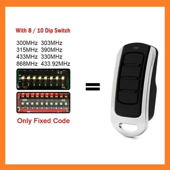 Telecomando multifrequenza 280MHz-868MHz compatibile con 300MHz 303MHz 315MHz 330MHz 433MHz 868MHz con interruttore Dip 8 / 10