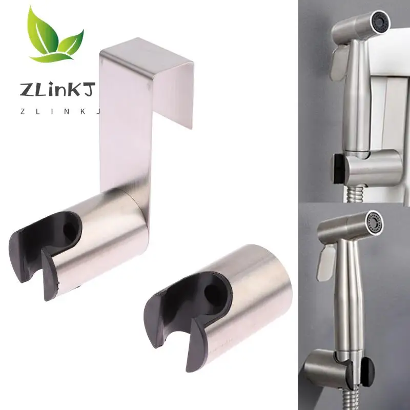 Bidet Sprayer Hook Holder Free Nail Stainless Steel Toilet Bathroom Attachment Wall Shower Head Holder