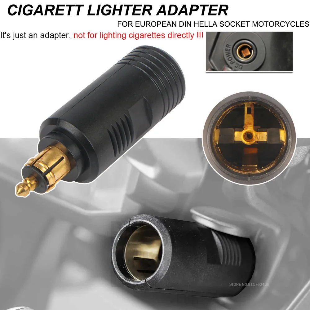 cigarette lighter to hella converter EU Plug Cigarette Lighter Female Converter to Motorcycle Adapter Charger  For DIN Hella Socket For BMW R1200GS R1250GSA For Honda