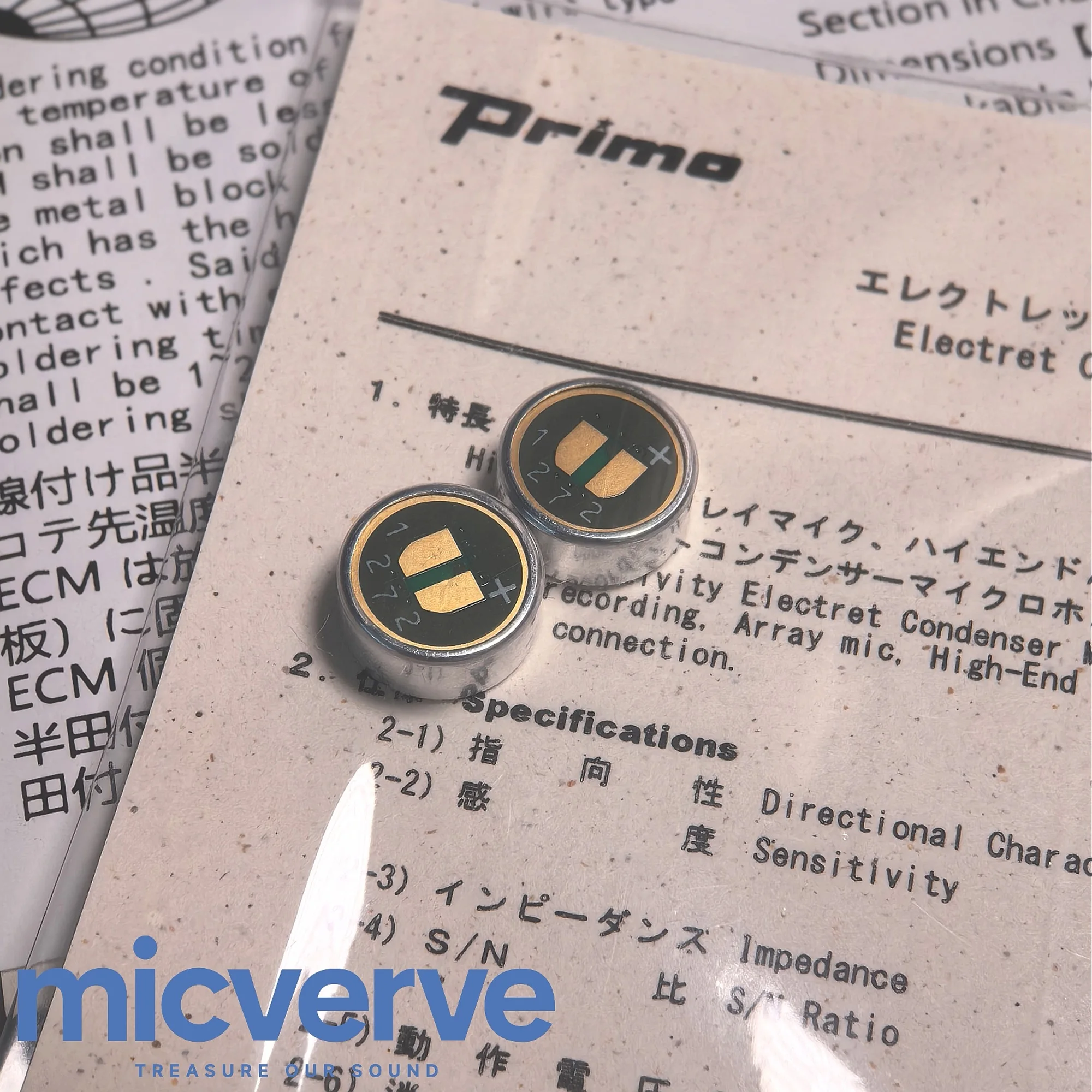 Primo Em172 Primo EM272Z1 Par combinado de fábrica (2 piezas)± cápsulas de ...