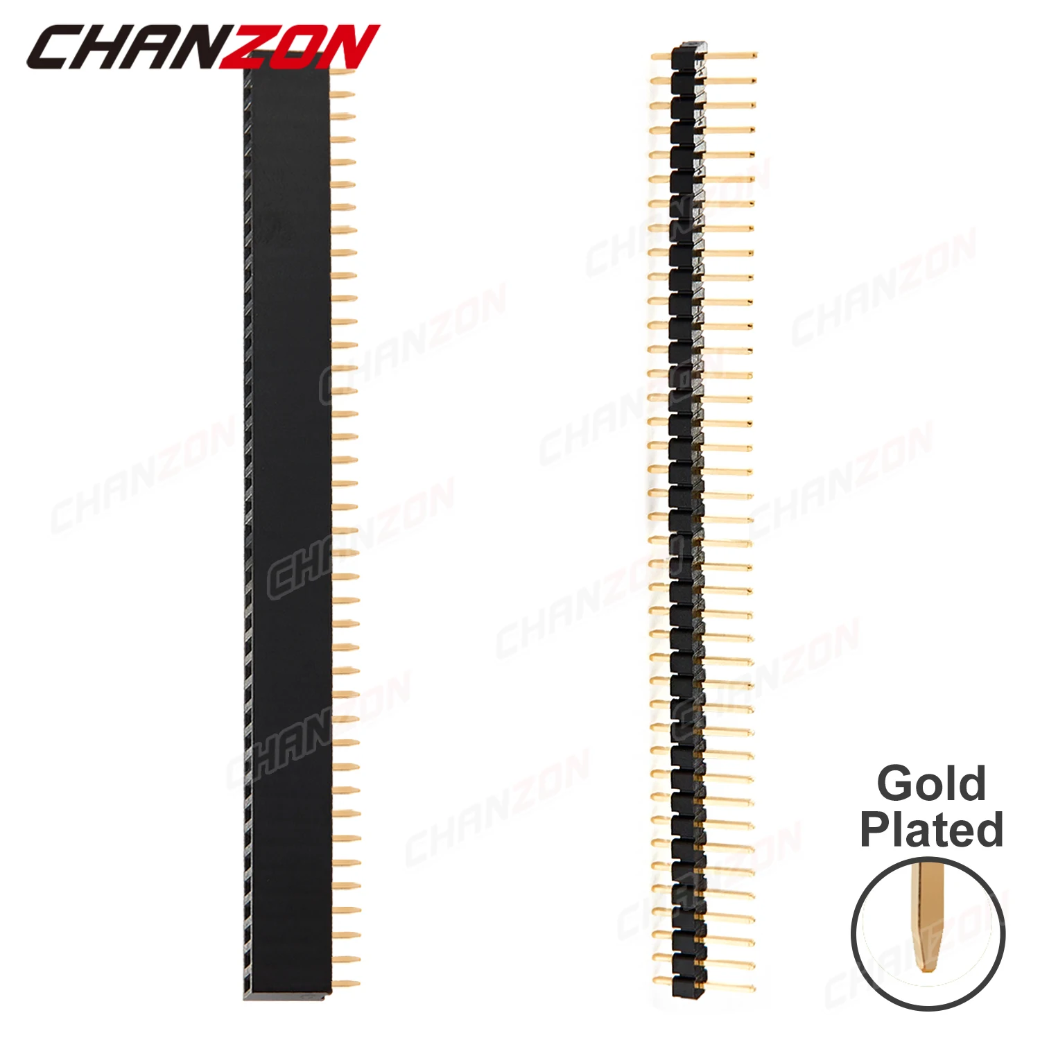 Autres Équipements Professionnels Connecteurs 100PCS 40Pin 2.54 Mm Double Row Straight Male Pin - Foto 6