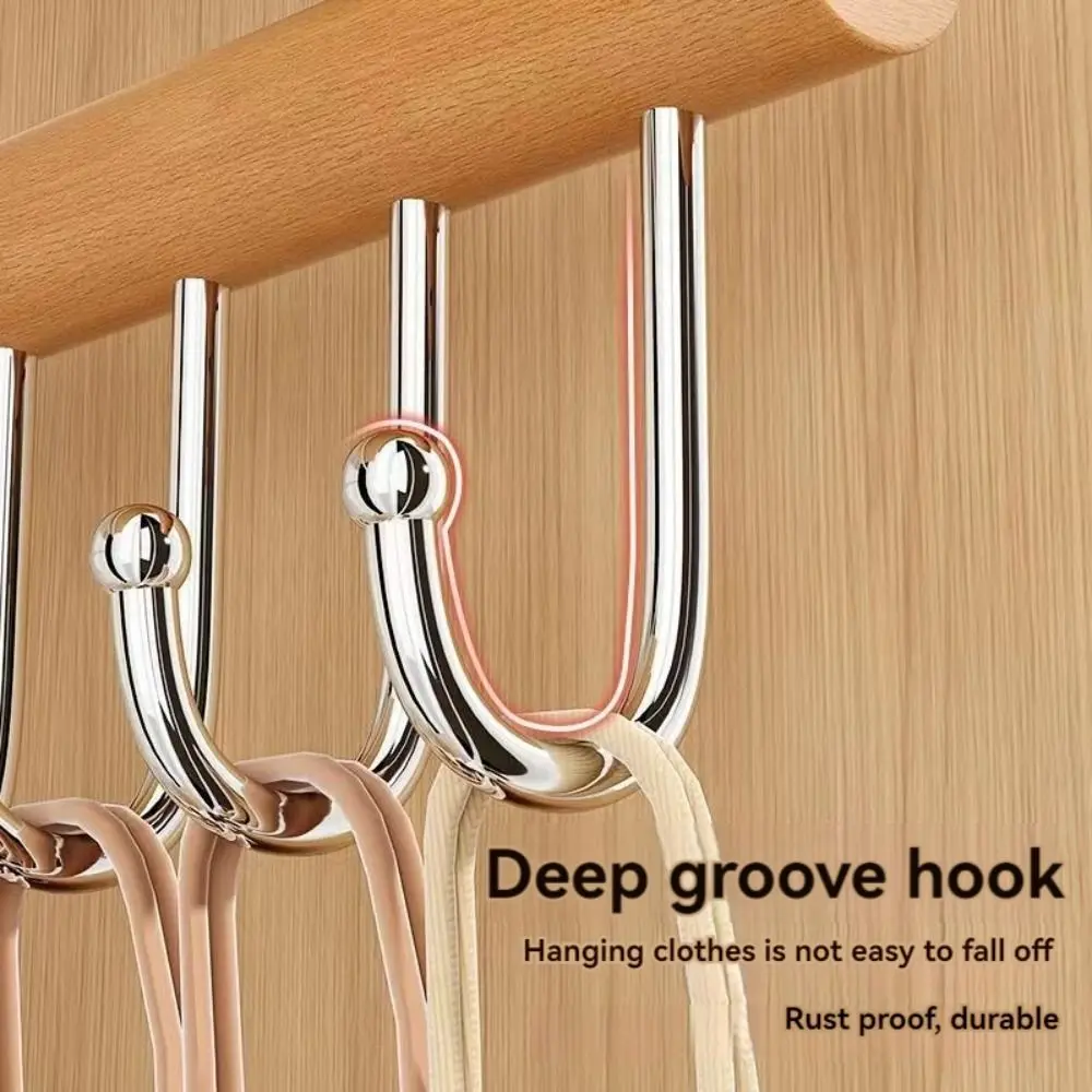 8 Hooks Bra Hanger Belts Camisole Clothes Organizer Rack Tie Hats Scarf Holder Non-slip Space Saving Wardrobe Storage 3