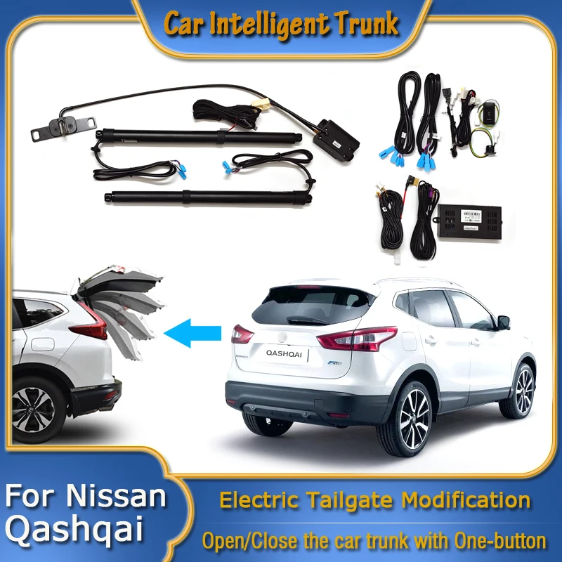 

Для Nissan Qashqai J11 2013 ~ 2024, открытие багажника автомобиля, электрическая всасывающая задняя дверь, Интеллектуальный подъемник, распорка, модификация