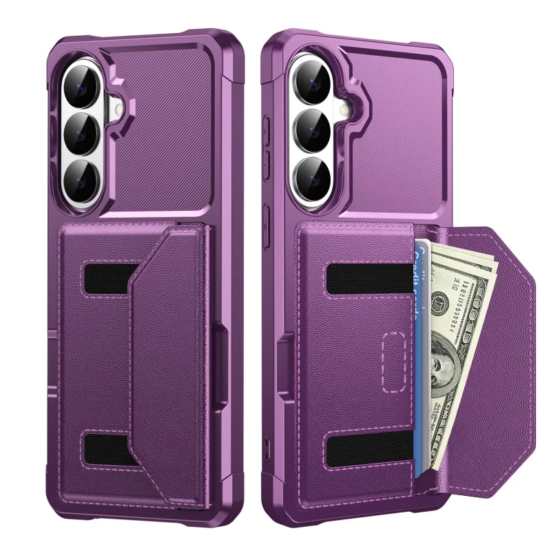 Magnetic Leather Wallet Phone Case with Cardholder and Enhanced Protection