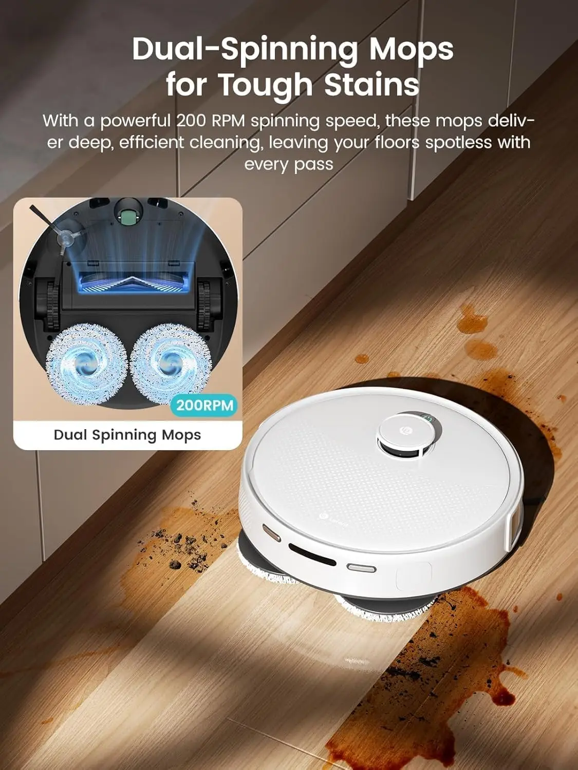 Robot Vacuum and Mop, 12000Pa Suction 2