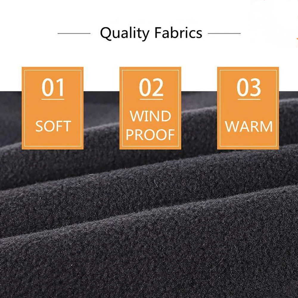 Winter Fleece Neck Warmer Gaiter Men Women Thermal Cold Weather 3 in 1 Drawstring Face Covering Scarf for Outdoor Cycling Sports