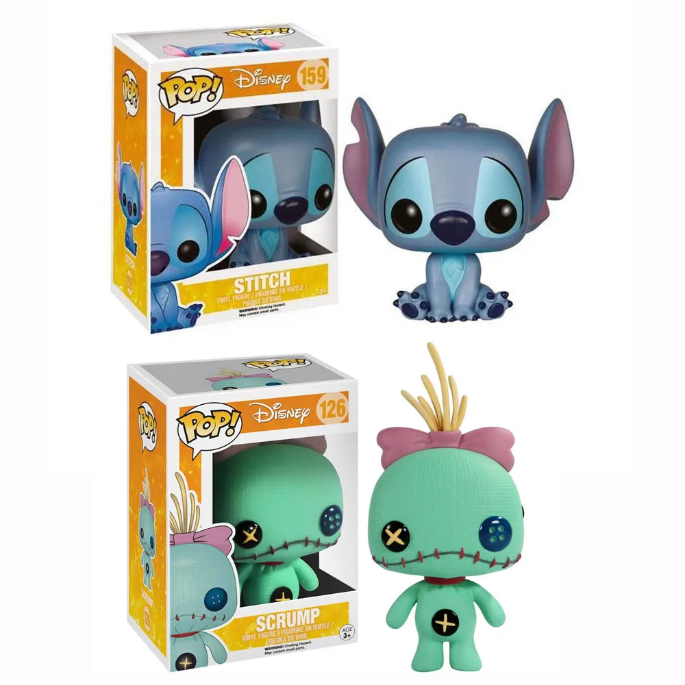 thumbnail image 2 of Figuras de acción de vinilo Funko Pop Disney Scrump n.° 126 Stitch n.° 159, juguetes, regalo para niños, 2 of 5