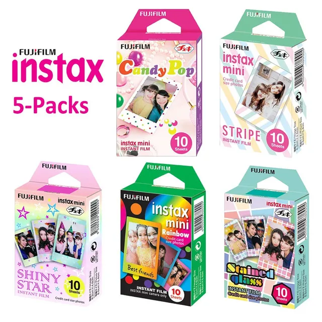 Fuji Fujifilm instax mini 12 Films 3 Inch 10-50 Sheets Film For Instant Camera mini 11 8 9 7s 25 50s 90 Original Photo Paper instant film paper