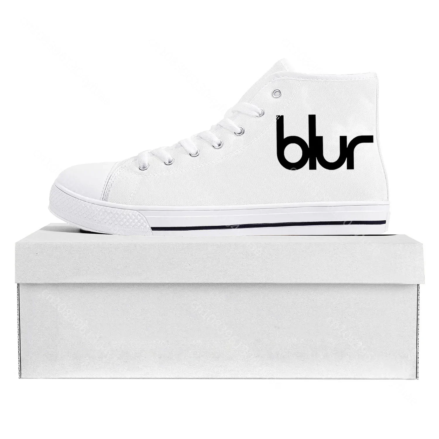 B-Blurs Rock Band High Top Sneakers Mens Womens Teenager B-Band High Quality Canvas Sneaker Fashion Couple Customized Shoes