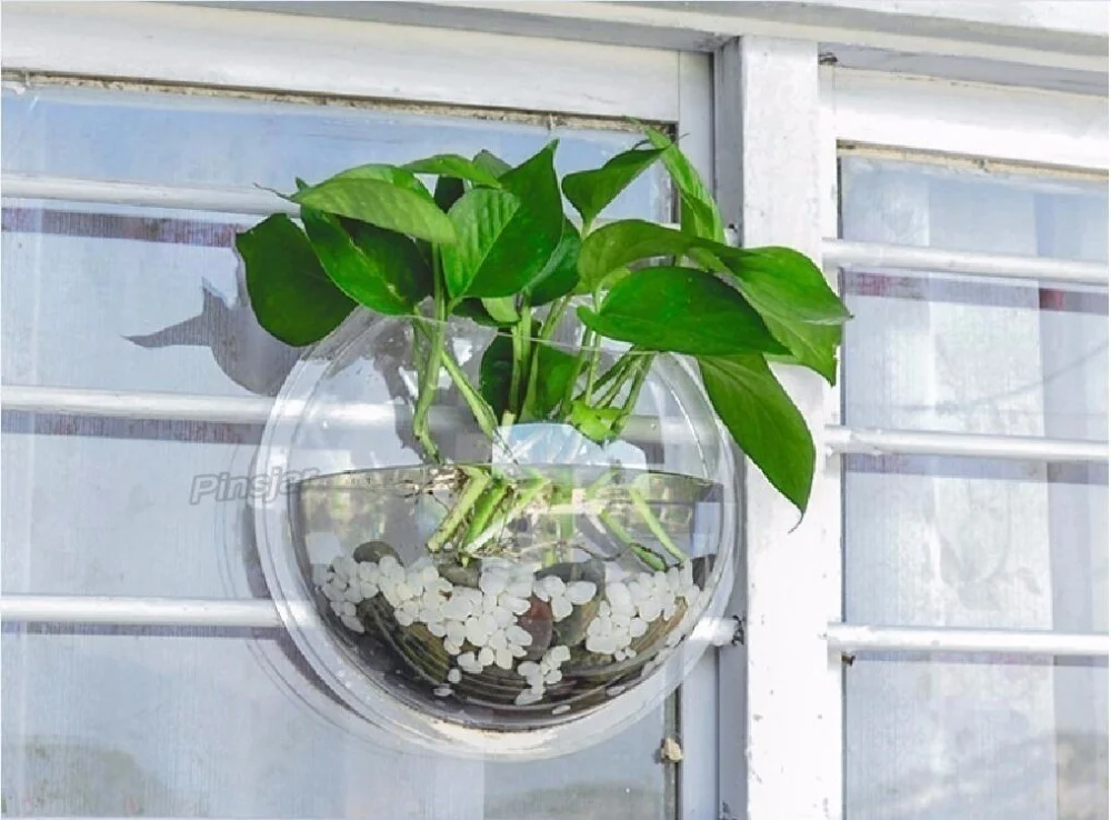 Wall Mounted Acrylic Fish Tank Creative Acrylic Transparent Fish Tank Home Decoration Aquarium Fish Supplies Pet Supplies