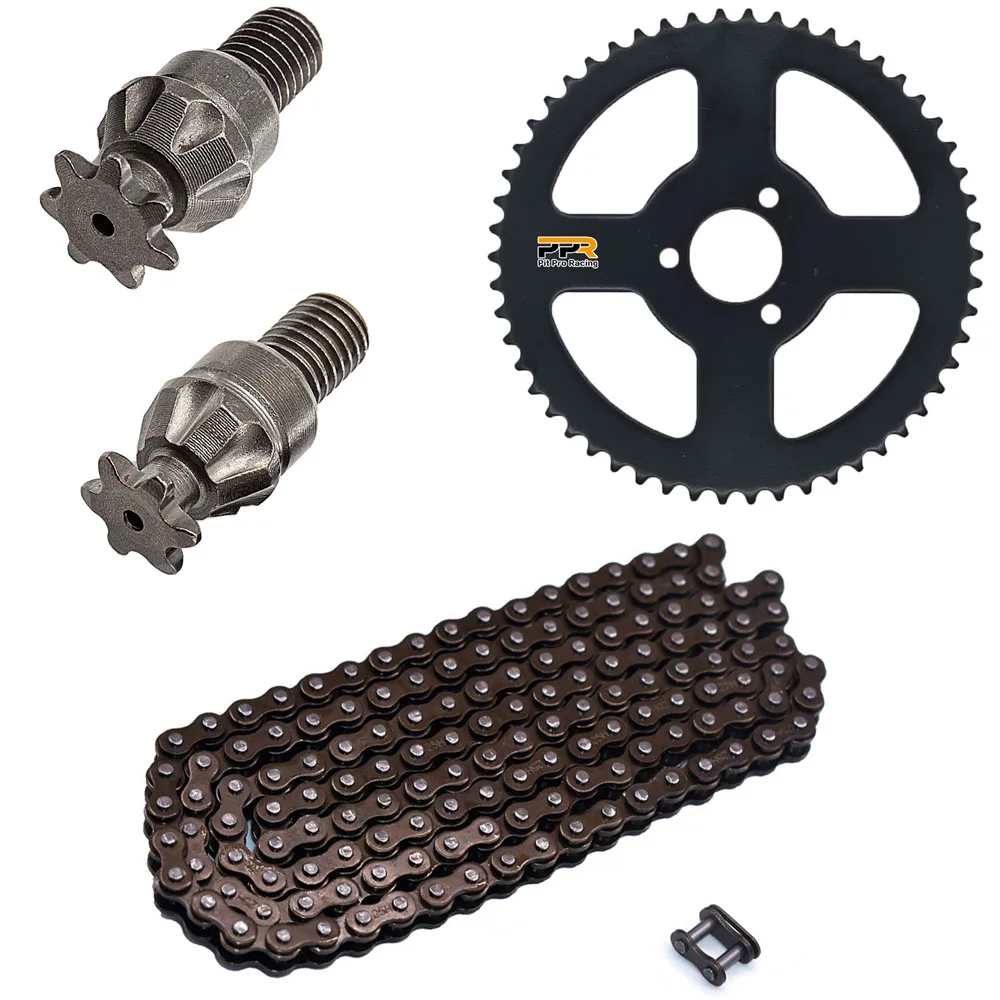 Catena 25H 144 Maglie, Pignone Posteriore 25H 68 Denti, Albero Pignone 7 Denti Per Triciclo Elettrico Mini Moto Pocket Bike Atv Quad