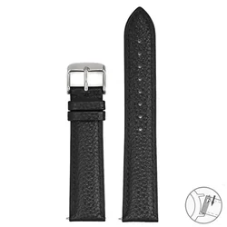 Genuine Leather Universal Quick Release Watch Band Bracelet - 22mm (Black)