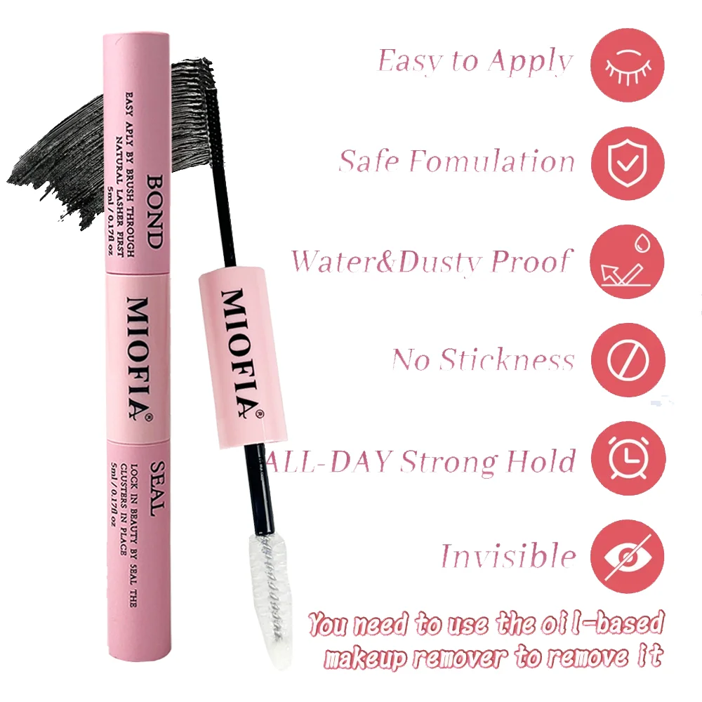 5ml No Irritation Eyelashes Extension Glue Quick Drying Long Lasting Waterproof Adhesive Black Eyelash cluster Glue Makeup Tool 4