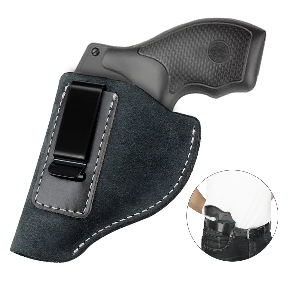 MiOYOOW Fondina per Revolver, Fondina in Pelle Fondina per Pistole Nascosta Fondina per Pistola Tattica per Revolver Tipo J