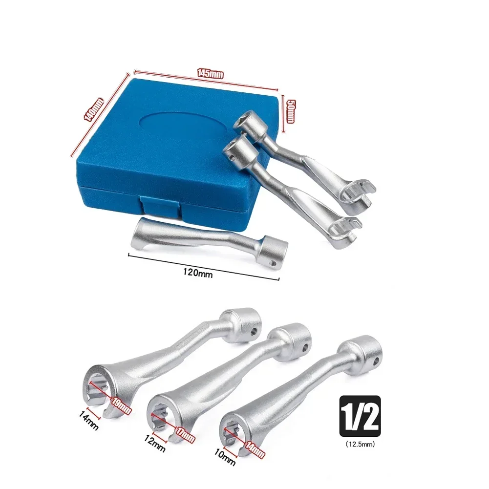 JEUCLEL 1/2 Drive Injection Line Sockets JEUCLEL 6PCS 1/2 Inch Drive ...