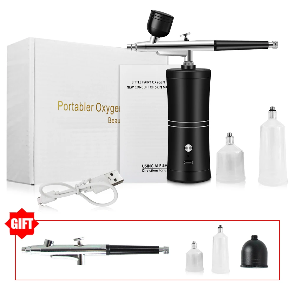 طقم بخاخة مع ضاغط، بالإضافة إلى مسدس رش صغير كهربا...