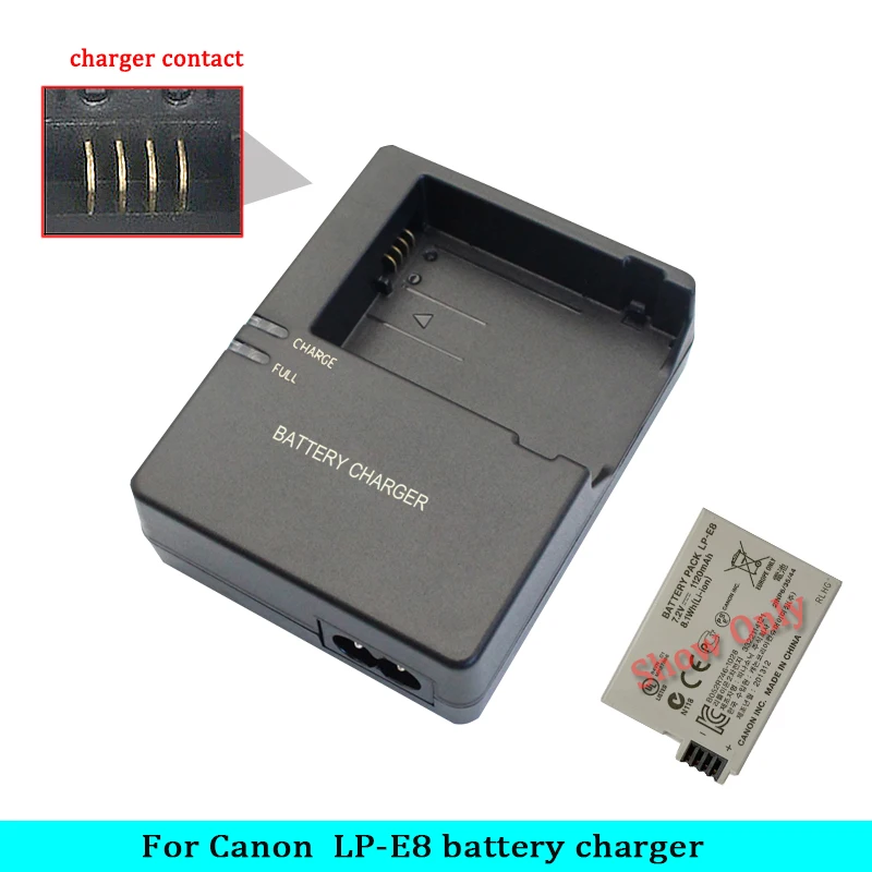 LC-E8C LC-E8E Battery Charger For Canon LP-E8 Battery EOS 550D