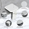 Wall Mounted Stool Bathroom Folding Stool Shower Seat Elderly Bath Chair Invisible Porch Shoes Stool Home Care Bath Goods 3