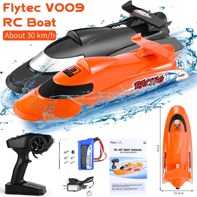 Flytec V009 Remote Control Boats 2.4G RC Boat 3 Speeds Adjustable 30km/h  High SpeedSelf-righting RC Toy Gift for Kids Adults - AliExpress