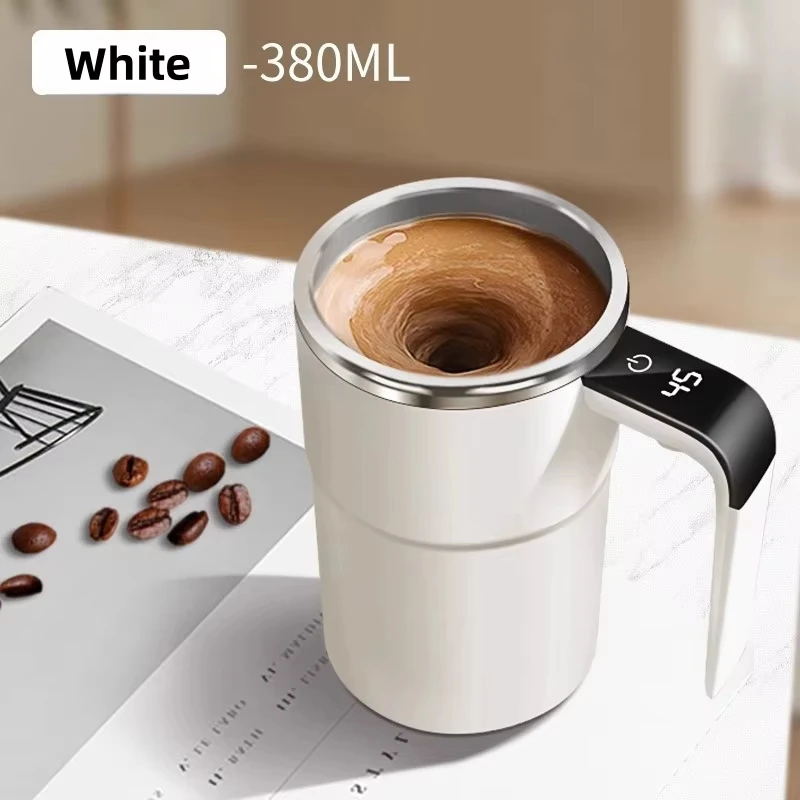 380ML Self Stirring Mug Portable Electric Coffee C...