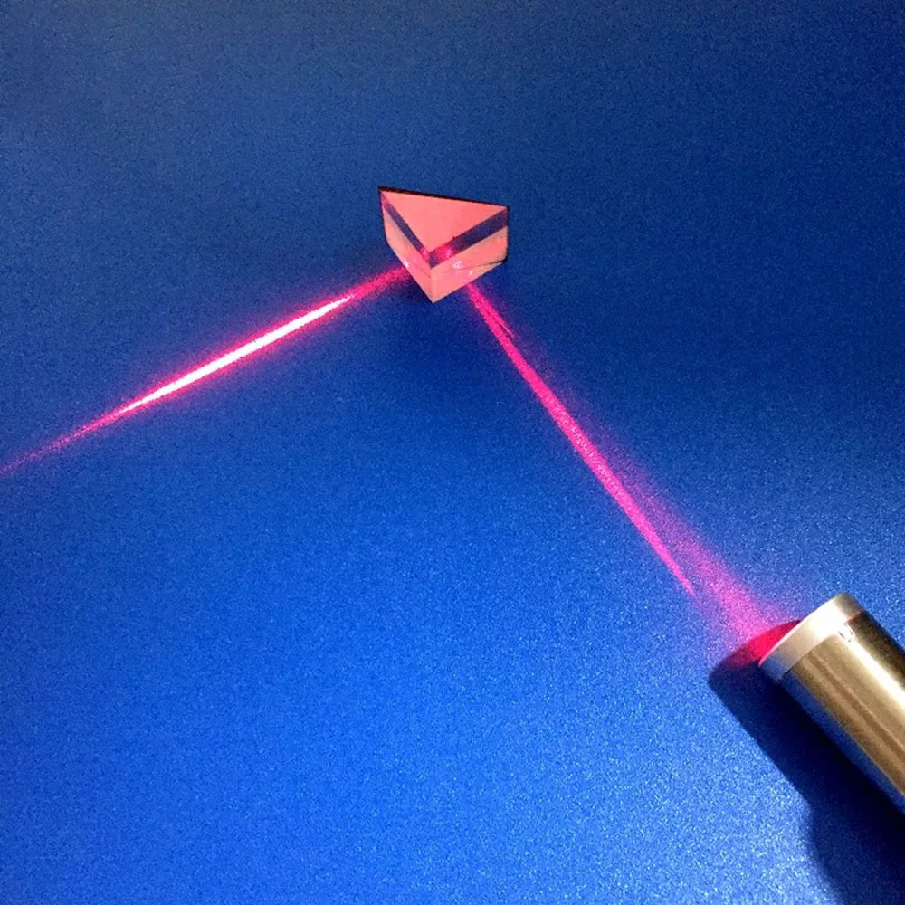 Enhanced Optical K9 Glass Right-Angle Prism with 45-Degree Reflective Coating